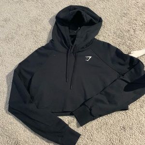 Gymshark Cropped Hoodie - Logo